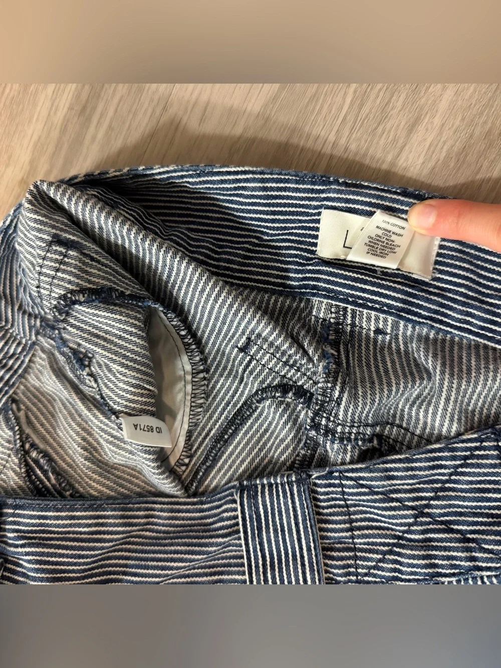 Ann Taylor Loft,  Pinstripe Railroad Stripe Shorts | Women’s 8